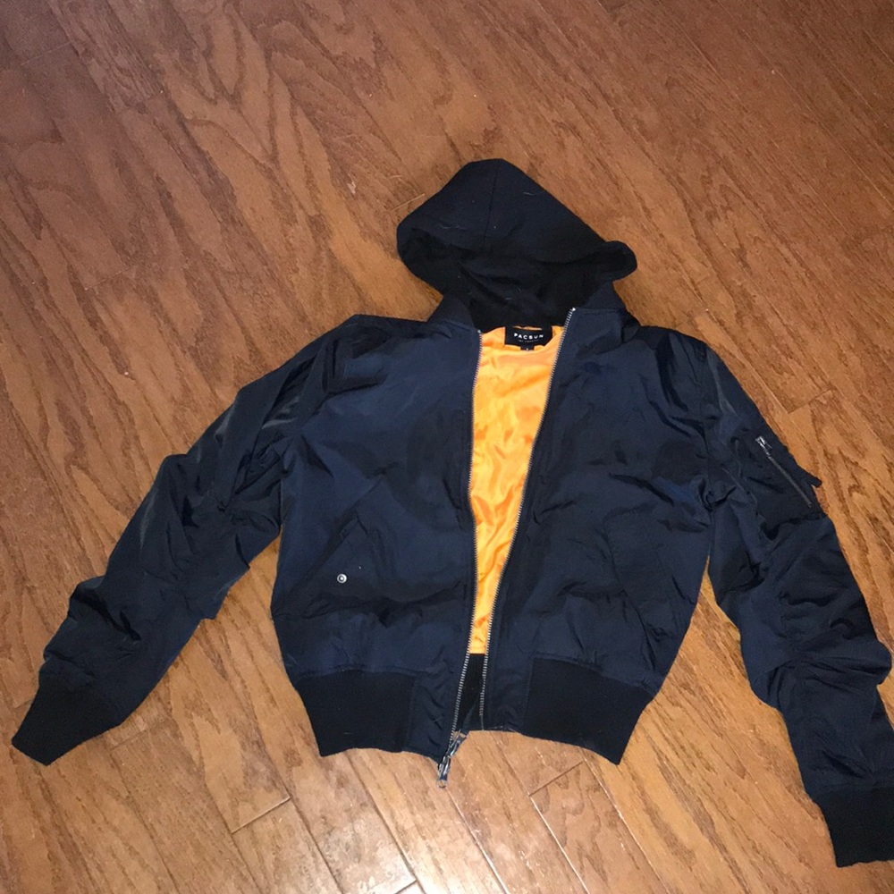 Hooded Pacsun bomber jacket